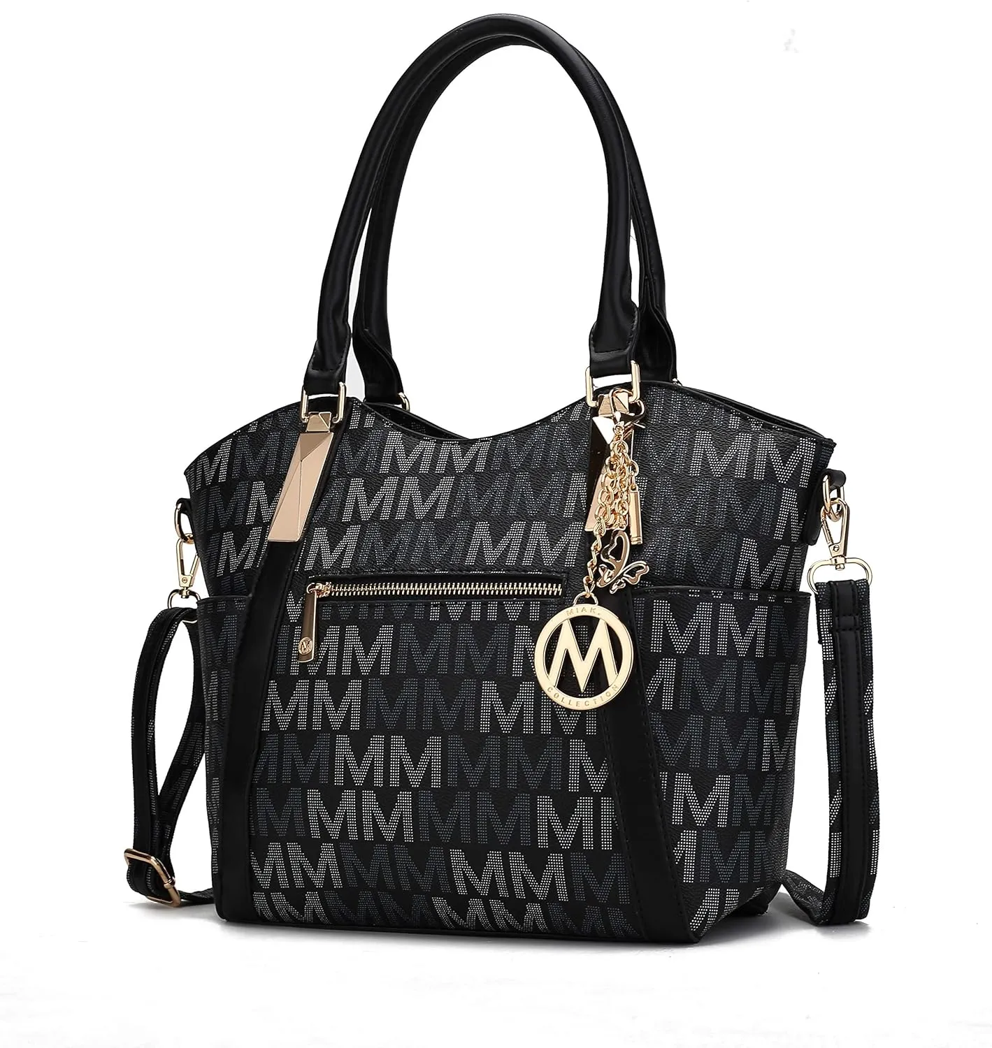 MKF Collection Tote Satchel Handbag for Women: PU Leather Shoulder Bag – Top-Handle Purse, Ladies Pocketbook By Mia K