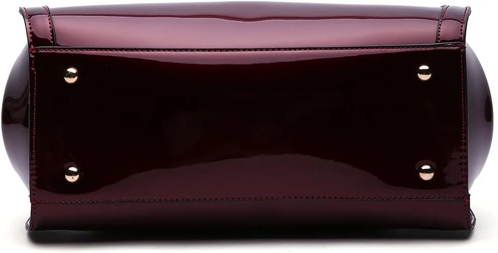 MKF Crossbody Satchel Shoulder Bags for Women - Patent PU Leather Handbag Purse - Marlene Lady Fashion Pocketbook