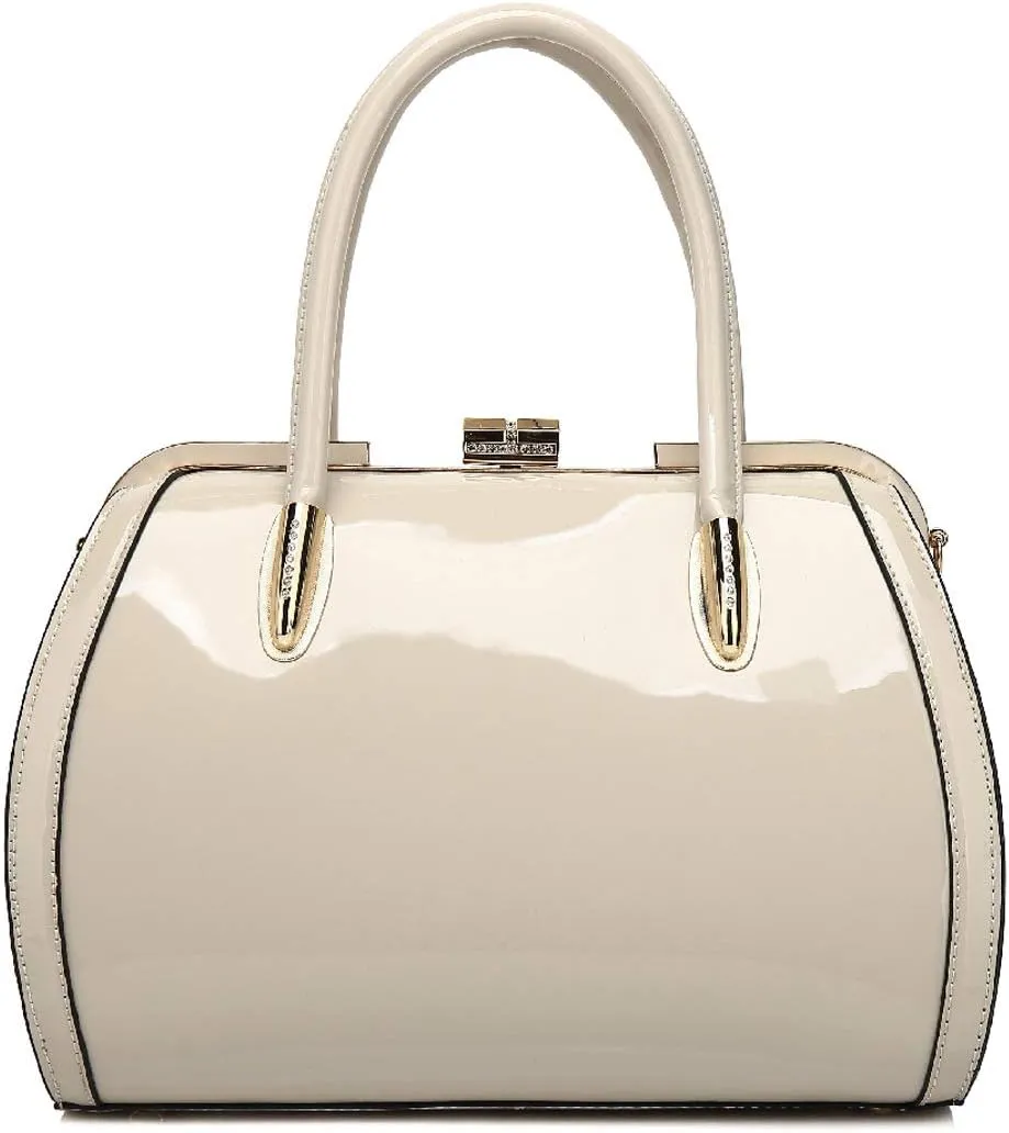 MKF Crossbody Satchel Shoulder Bags for Women - Patent PU Leather Handbag Purse - Marlene Lady Fashion Pocketbook
