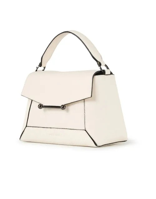Mosaic White Leather Bag