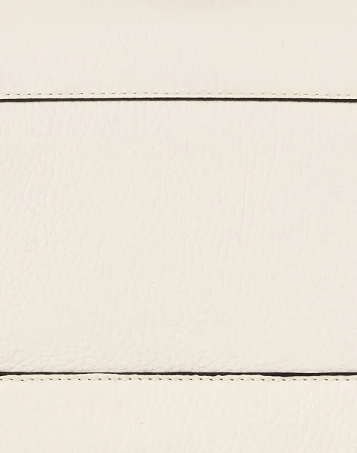 Mosaic White Leather Bag