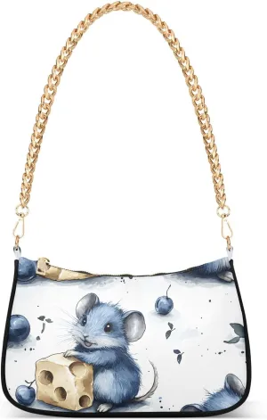 Mouse Cheese Berry Crossbody Bags for Women Tote Bag Women's Shoulder Handbags Clutch Purses for Women