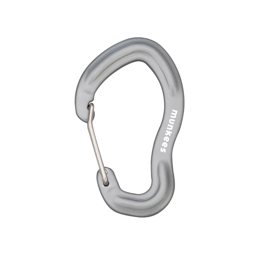 Munkees Forged Carabiner w/ Wiregate 75mm
