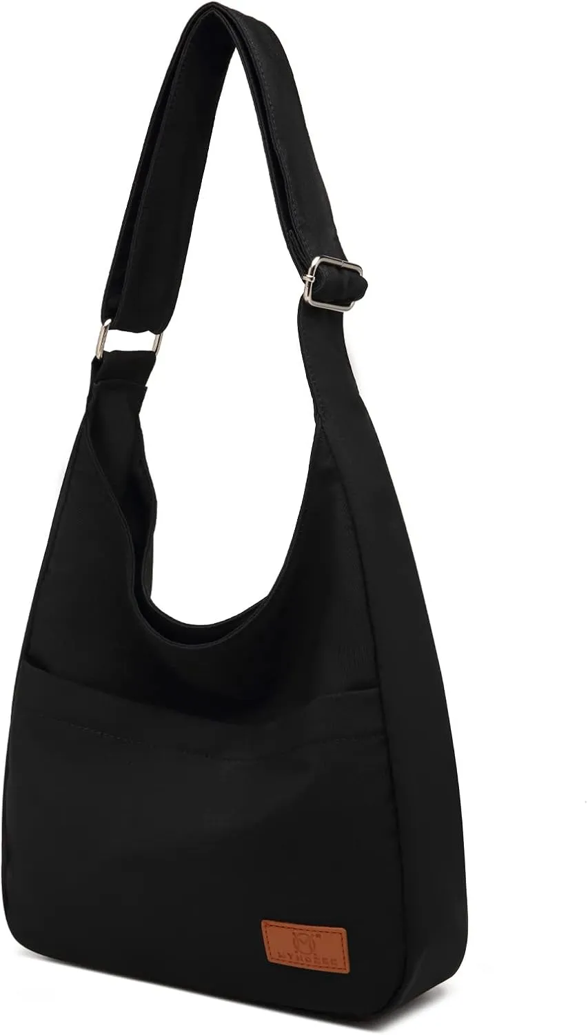 MYHOZEE Canvas Tote Bag, Large Hobo Bags for Women Aesthetic Shoulder Purses Cute Simple Crossbody Purse
