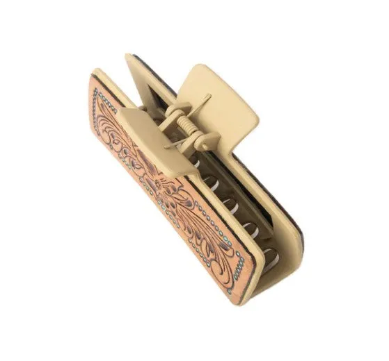 Myra Dark Brown High Vista Hair Comb Clip S-12062