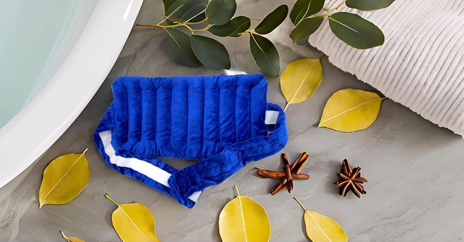Nature's Approach Aromatherapy Belted Lumbar Wrap | Hot or Cold Therapy with a Soothing Blend of 12 Natural Herbs | Microwave and Freezer Safe