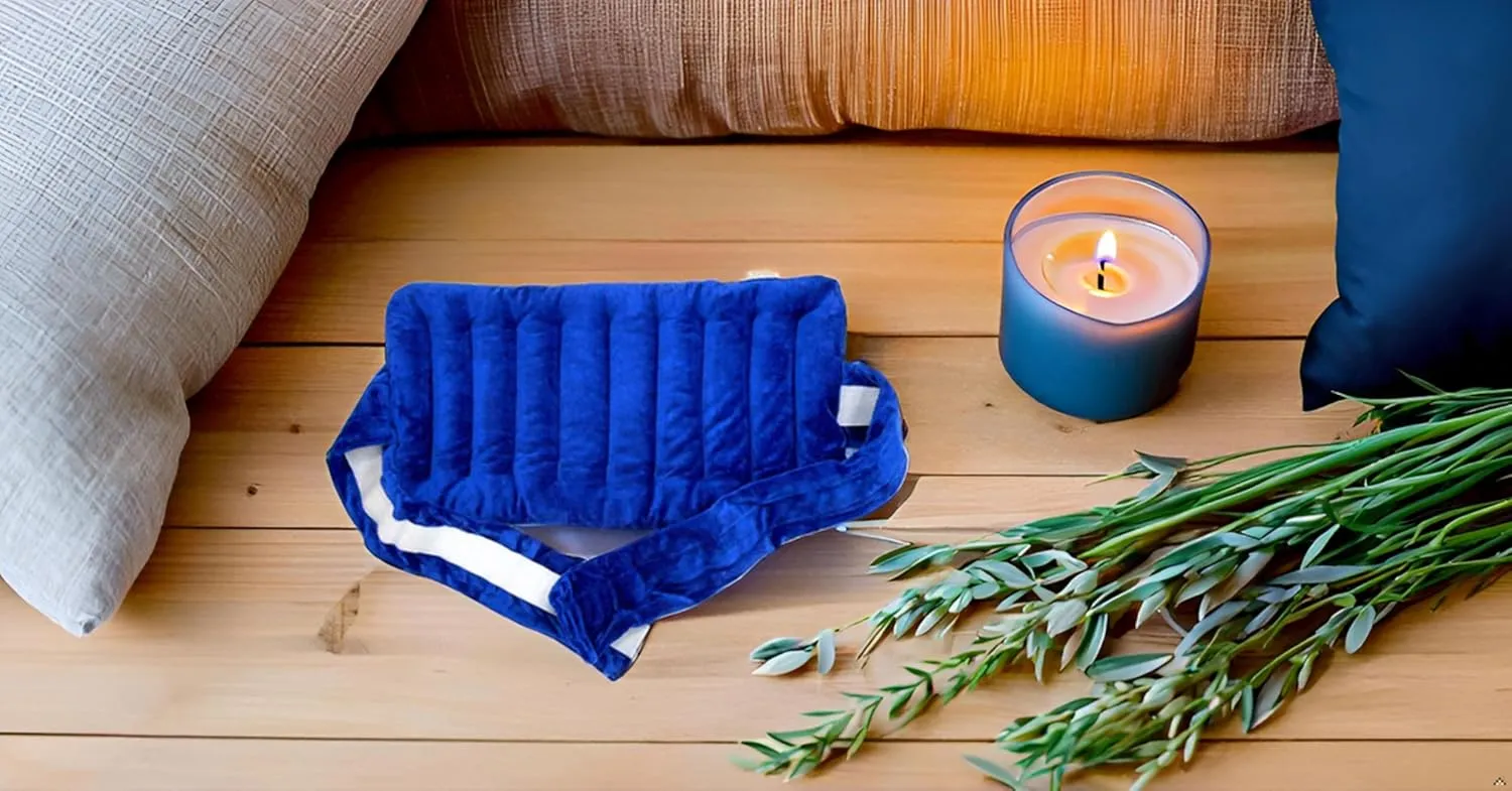 Nature's Approach Aromatherapy Belted Lumbar Wrap | Hot or Cold Therapy with a Soothing Blend of 12 Natural Herbs | Microwave and Freezer Safe