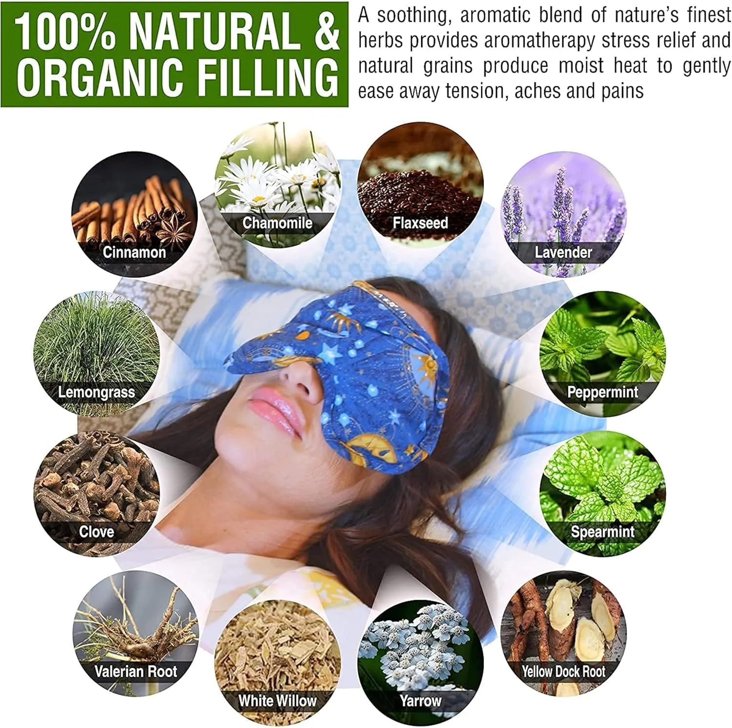 Nature's Approach Neck and Shoulder Plush Pack Microwave Heating Pad, Microwavable Heating Pads for Hot and Cold Therapy, Hot Packs for Pain Relief, Extra Wide (26 x 7 in), Royal Blue