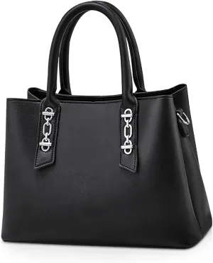 NICOLE & DORIS Fashion Women Tote Handbag Simple Top Handle Bags Casual Shoulder Bags Leather PU Ladies Crossbody Bag