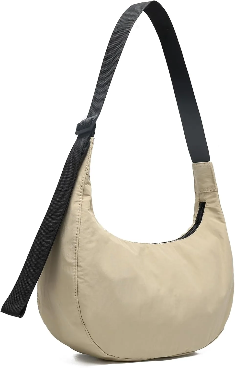 Nylon Crescent Crossbody Bags for Women,Shoulder Casual Dumpling Purse