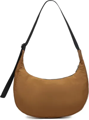 Nylon Crescent Crossbody Bags for Women,Shoulder Casual Dumpling Purse