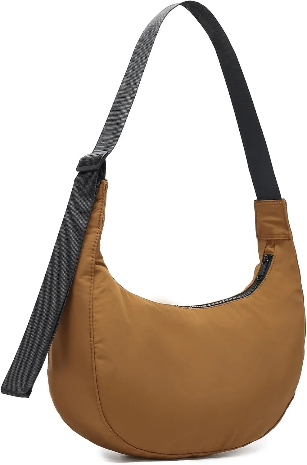 Nylon Crescent Crossbody Bags for Women,Shoulder Casual Dumpling Purse