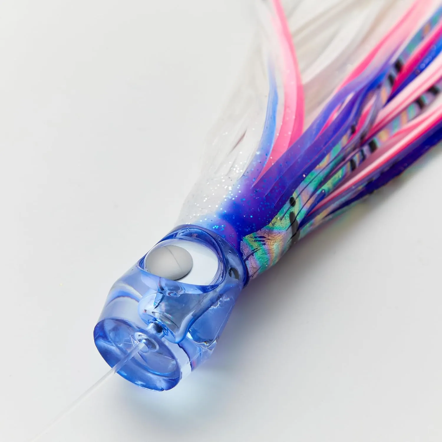 OCEAN CAT Teaser Chain Lures Trolling Lure Saltwater Fishing Lures with Stainless Steel Hook and High Strength Fishing Line Fully Rigged Teasers for Wahoo Tuna Marlin Mahi Mahi