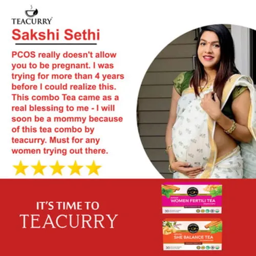 PCOS PCOD Fertility Tea for Women with Diet Charts