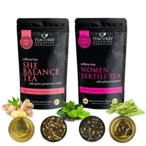 PCOS PCOD Fertility Tea for Women with Diet Charts