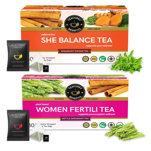 PCOS PCOD Fertility Tea for Women with Diet Charts