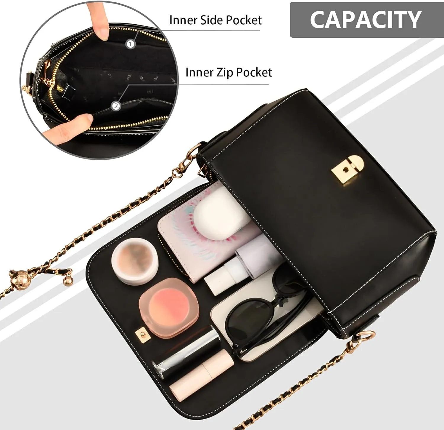 Personalized Custom Crossbody Bags For Women PU Leather Purse Handbag 208001