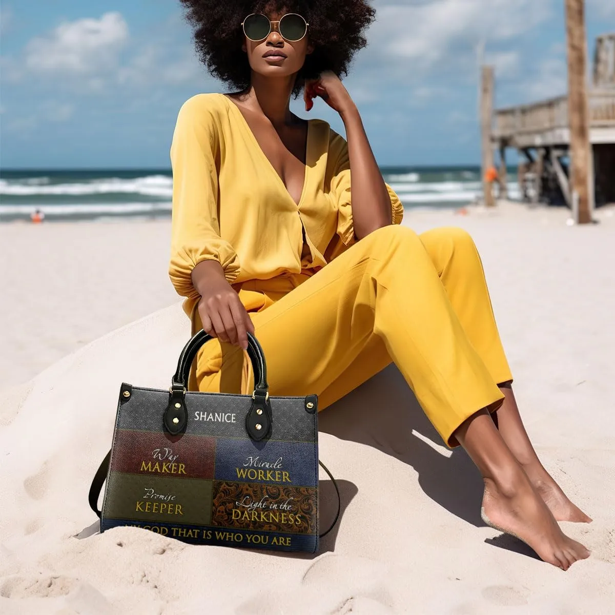 Personalized Leather Handbag For Black Women