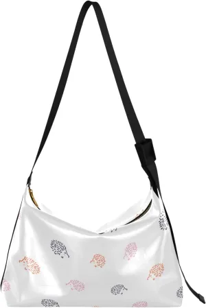 Pink Flamingos Funny Leather Hobo Purses for Women Large Crossbody Purses Animal Print Women Shoulder Handbags