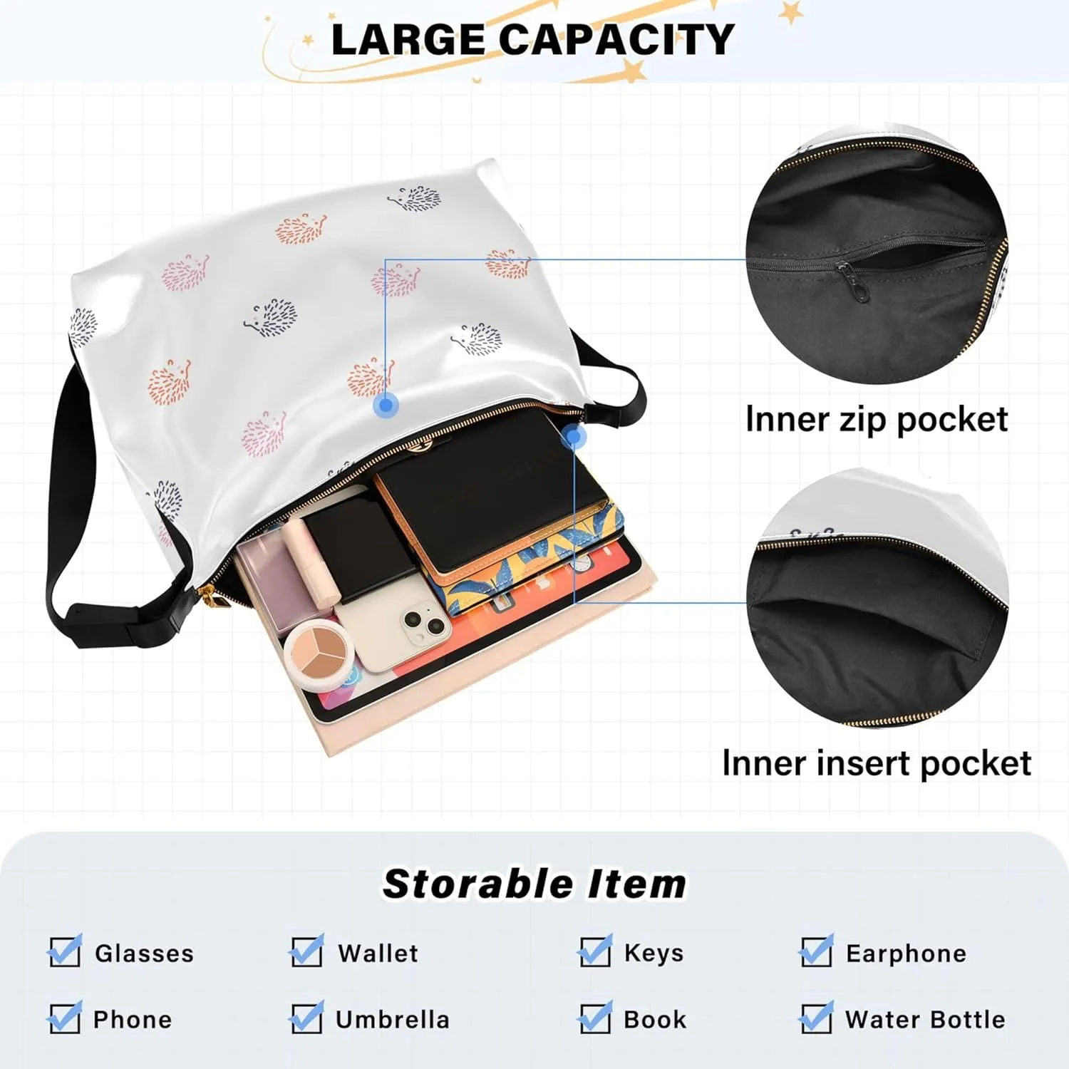 Pink Flamingos Funny Leather Hobo Purses for Women Large Crossbody Purses Animal Print Women Shoulder Handbags