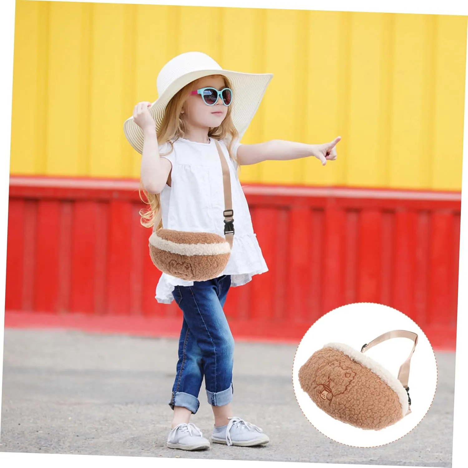 Plush Fanny Pack Cute Waist Bag Plush Waist Bag Fuzzy Fanny Pack Fuzzy Belt Bag Teenage Waist Bag Chest Belt Bag