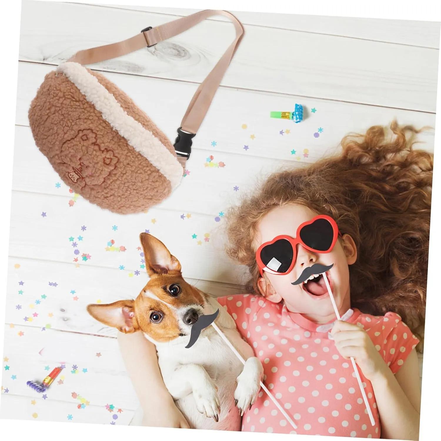 Plush Fanny Pack Cute Waist Bag Plush Waist Bag Fuzzy Fanny Pack Fuzzy Belt Bag Teenage Waist Bag Chest Belt Bag