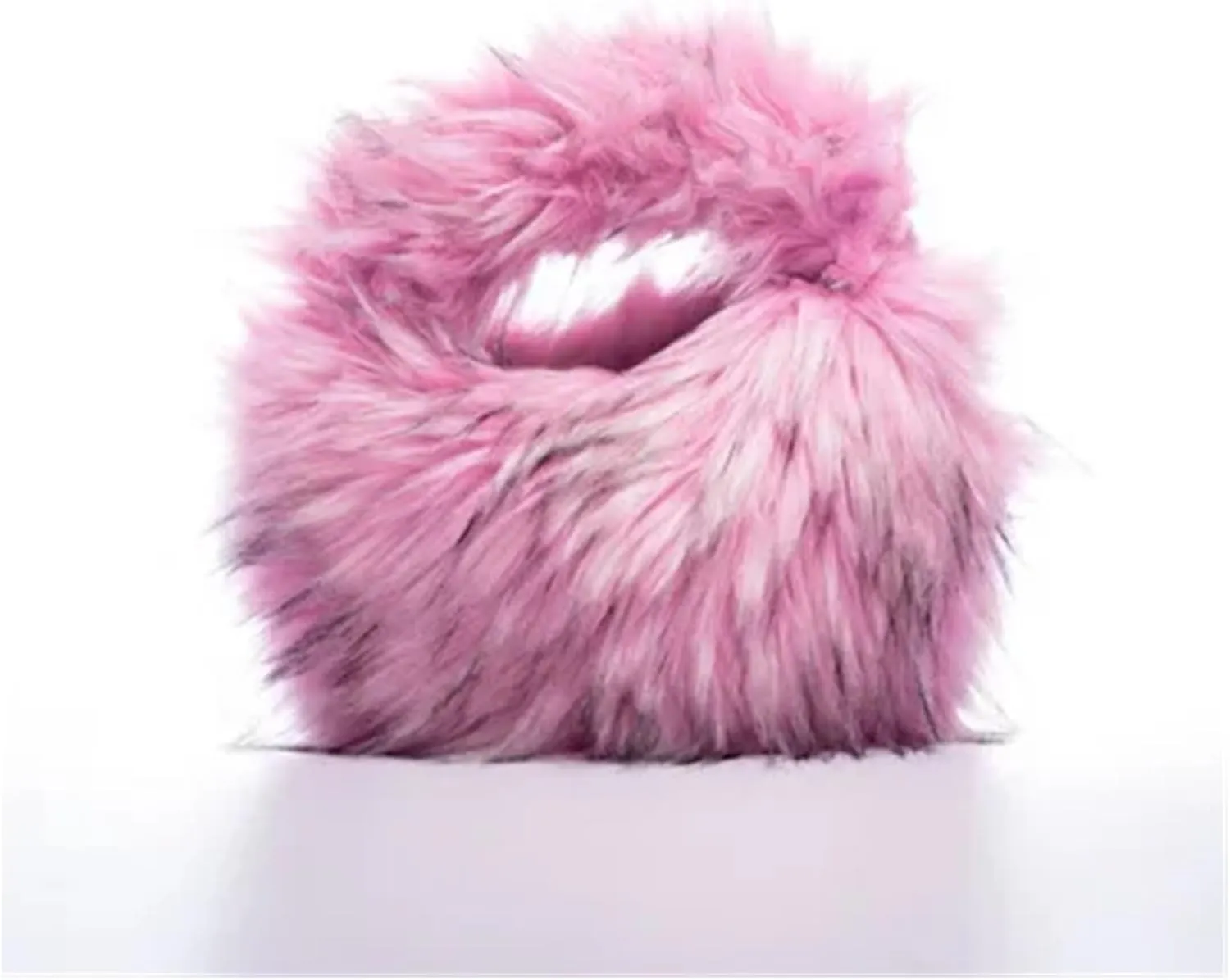 Plush Handbags Faux Fur Women's Handbags Winter Girls Furry Shoulder Bags Dinner Clutch Purse Soft Plush Female Underarm Bag