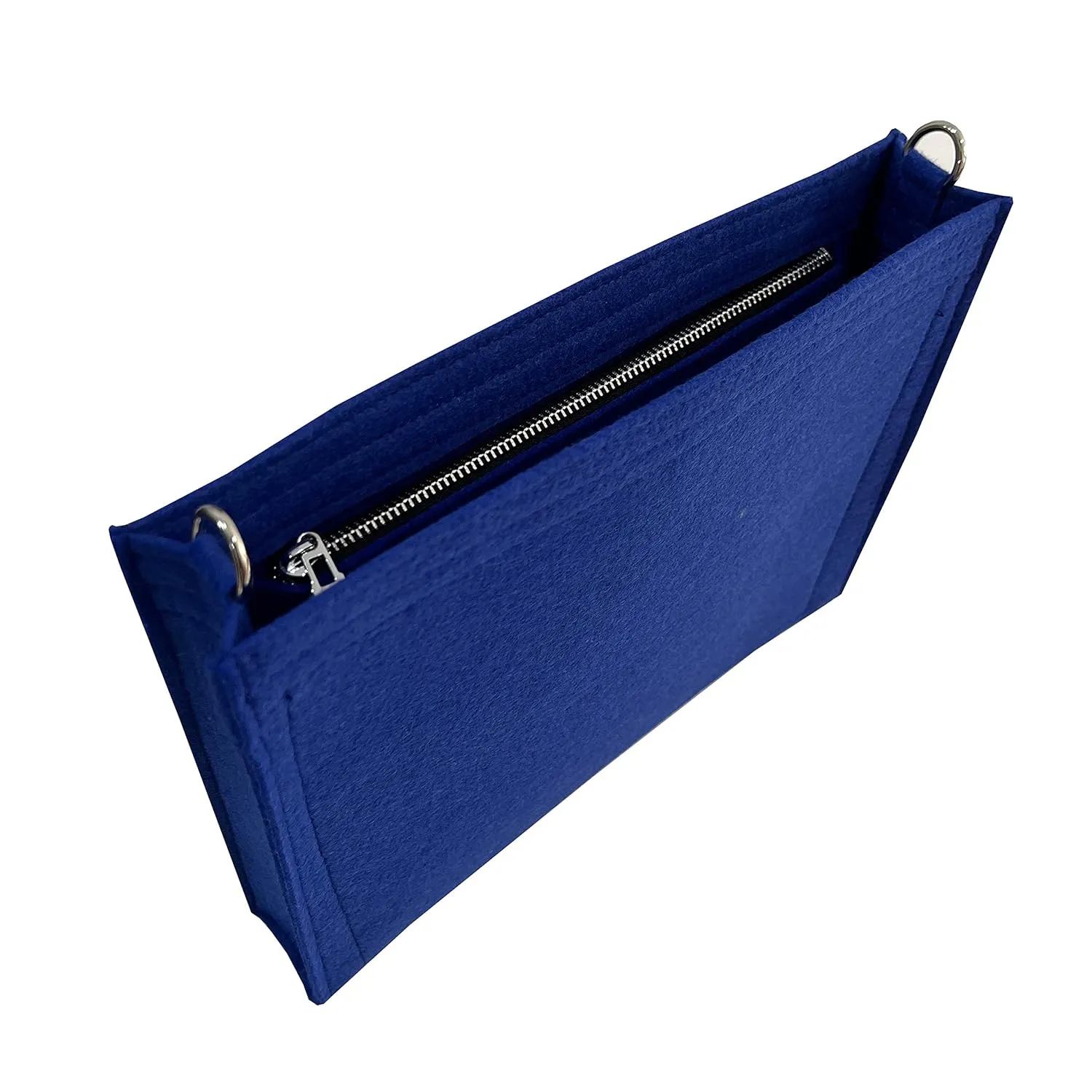 Pochette Voyage MM Conversion Kit with Chain Pouch Pochette Voyage MM Insert with Grommets O Rings Premium Felt Chain (Geyser Blue, No Chain Needed)