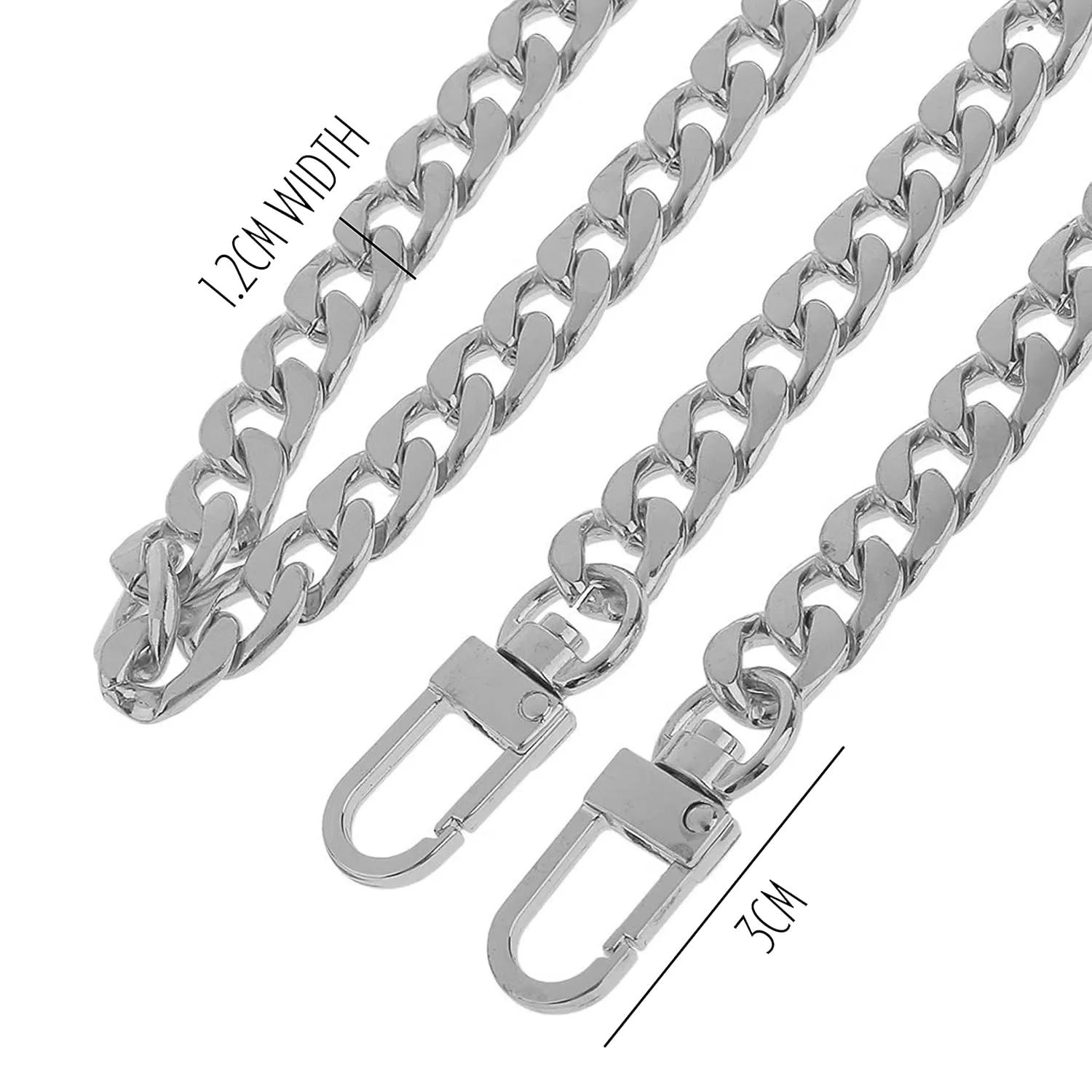 Pochette Voyage MM Conversion Kit with Chain Pouch Pochette Voyage MM Insert with Grommets O Rings Premium Felt Chain (Geyser Blue, No Chain Needed)