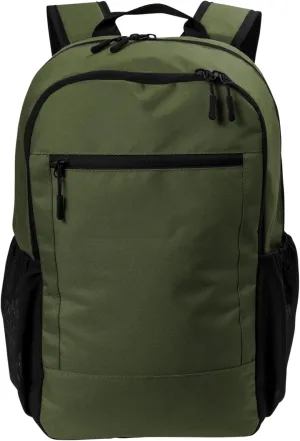 Port Authority Daily Commute Backpack BG226, Olive Green, OSFA