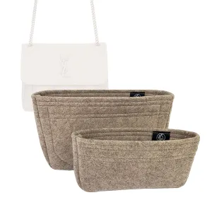 Premium Bag Organizer for Saint Laurent Niki Baby Chain Bag [Set of 2] (Handmade/20 Color Options) [Purse Organiser, Liner, Insert, Shaper]