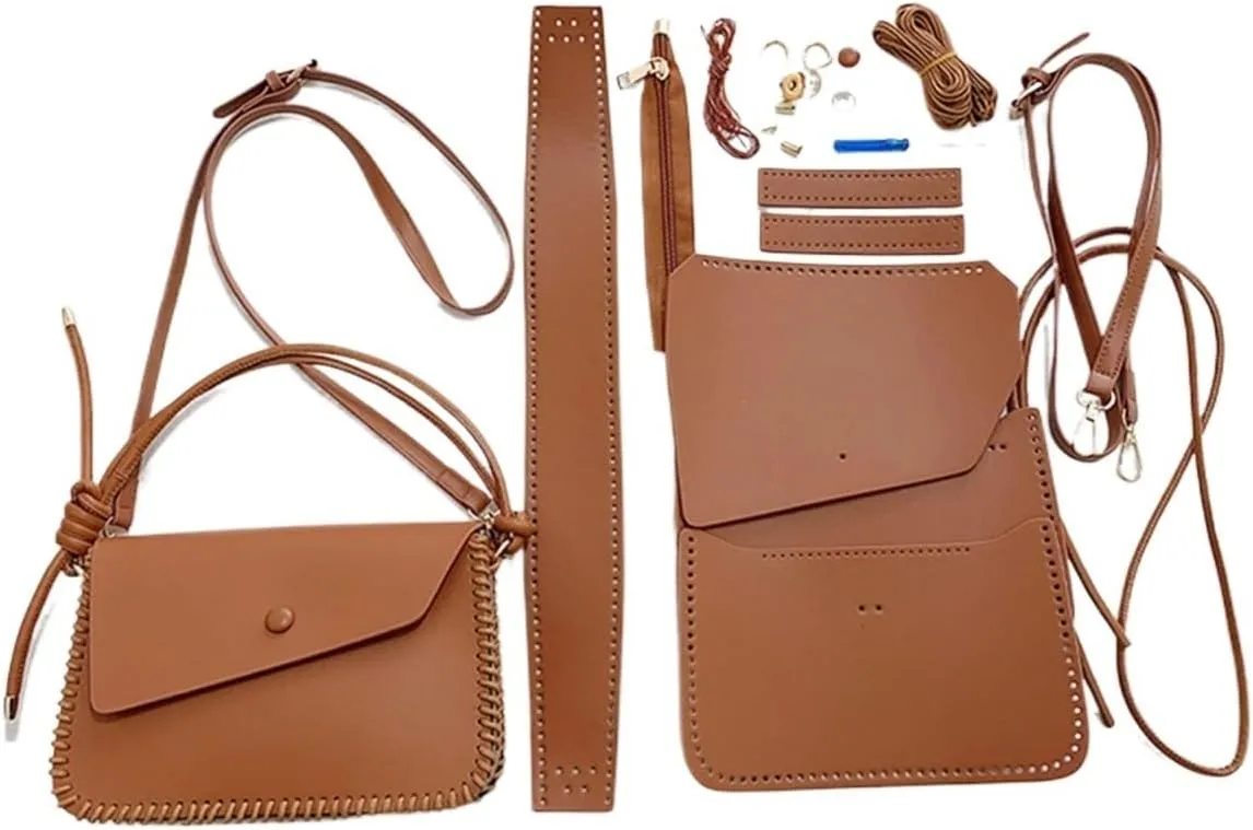 PU Handmade DIY Material Set for Handbag Bag(White-Patch Five-Pointed star4)
