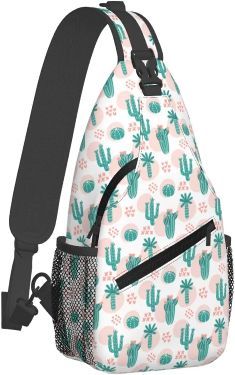 Purple Buffalo Plaid Check Sling Bag Adjustable Crossbody Bag Casual Chest Bags Travel Shoulder Backpack