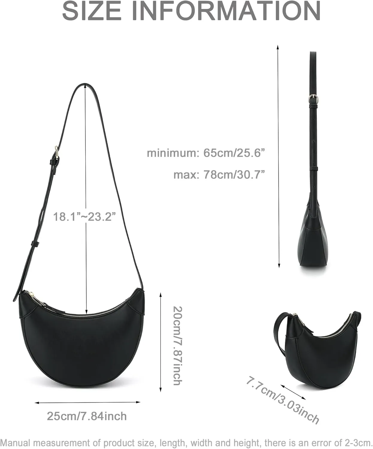 Purse for Women Cute Hobo Tote Handbag Small Dumpling Shoulder Bag Crescent Crossbody Bags