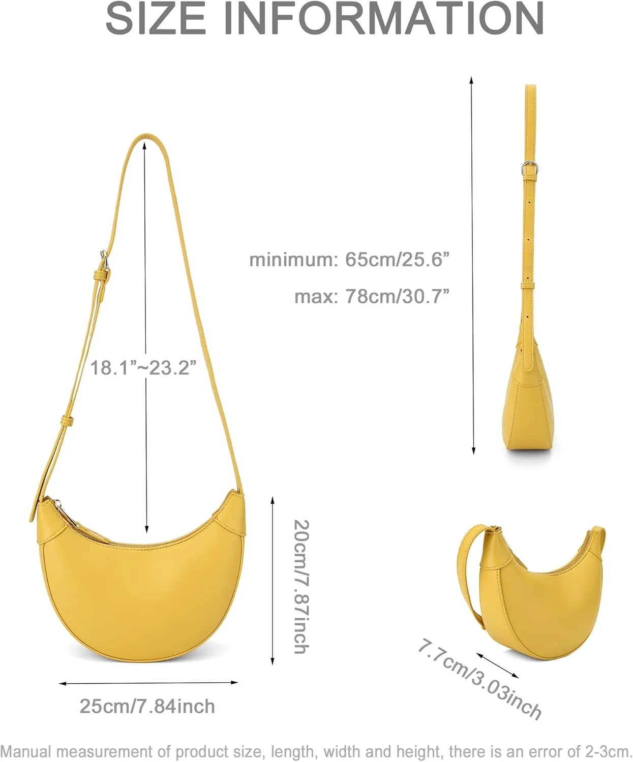 Purse for Women Cute Hobo Tote Handbag Small Dumpling Shoulder Bag Crescent Crossbody Bags