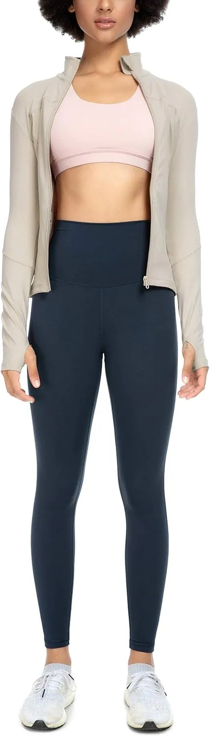 QUEENIEKE Womens Running Jackets Athletic Workout Scrub Jacket Track Full Zip Up Gym for Women Yoga Top
