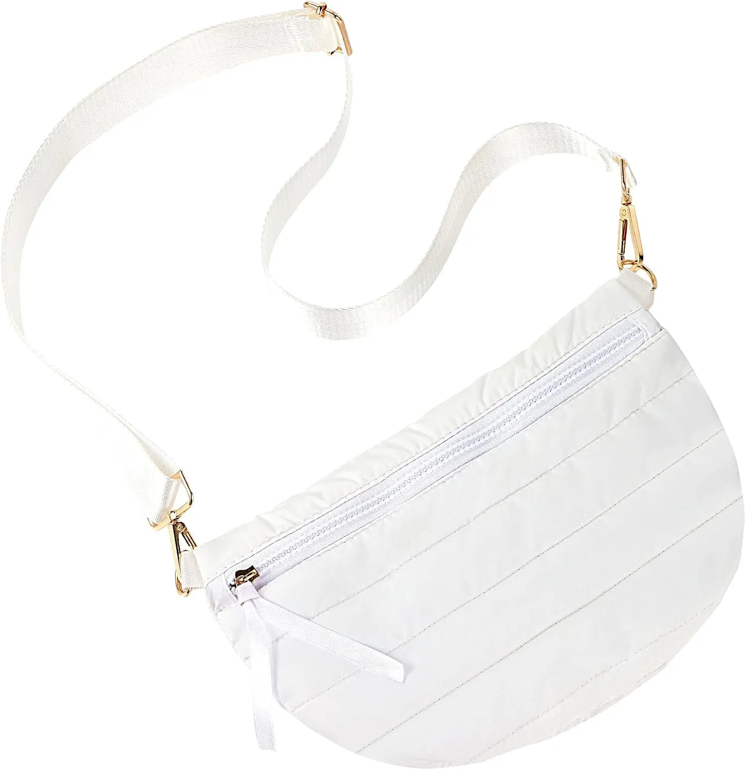 Quilted Puffer Belt Bag Puffy Sling Bag Fanny Pack Puffer Crossbody Bags Chest Belt Bum Waist Bag Purse Shoulder Bag for Women Gift