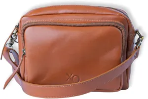 Real Leather Crossbody Bags, Handcrafted by Expert Chilean Artisans with Patagonian Sourced Leather, Medium Purse with Multiple Pockets and Ample Space. Ancud Chesnut Brown