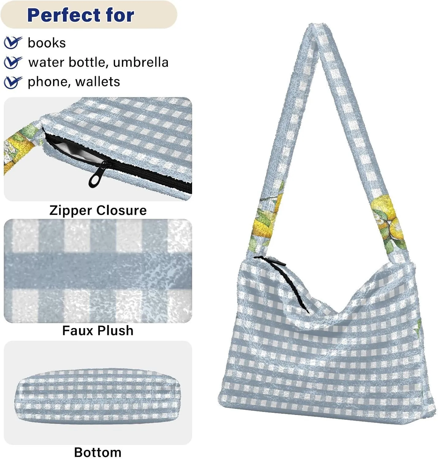 Red Beige Tricolor Premium Gray Watercolor Plush Bag, Women Handbag, Shoulder Handbag Women