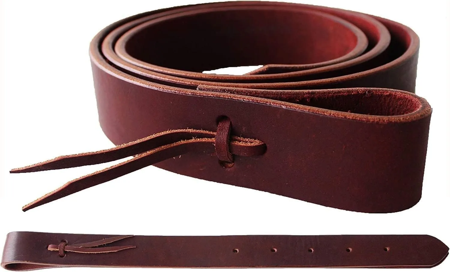 Regular Leather Western Horse Saddle Latigo Off Billet Tie Strap Set Pair Latigo Saddle Cinch Tie Strap - Saddle Strap - Accessory Cinch Western Saddle Cinch tie with Holes Latigo Leather Strap, LTG11