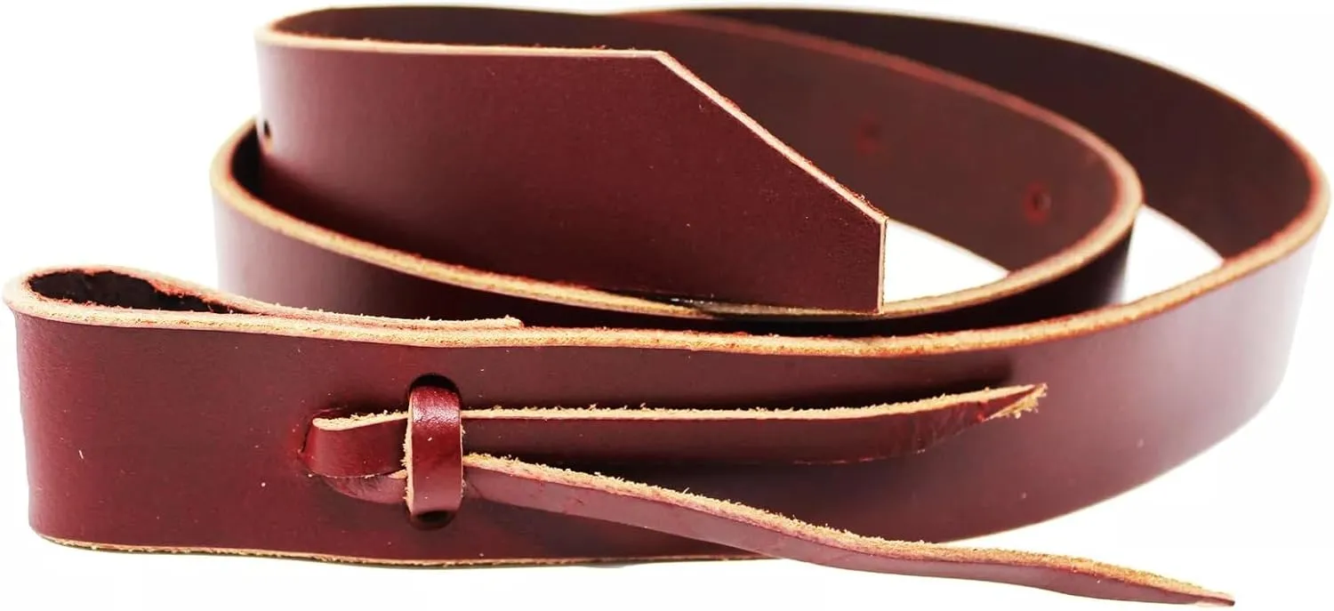 Regular Leather Western Horse Saddle Latigo Off Billet Tie Strap Set Pair Latigo Saddle Cinch Tie Strap - Saddle Strap - Accessory Cinch Western Saddle Cinch tie with Holes Latigo Leather Strap, LTG39