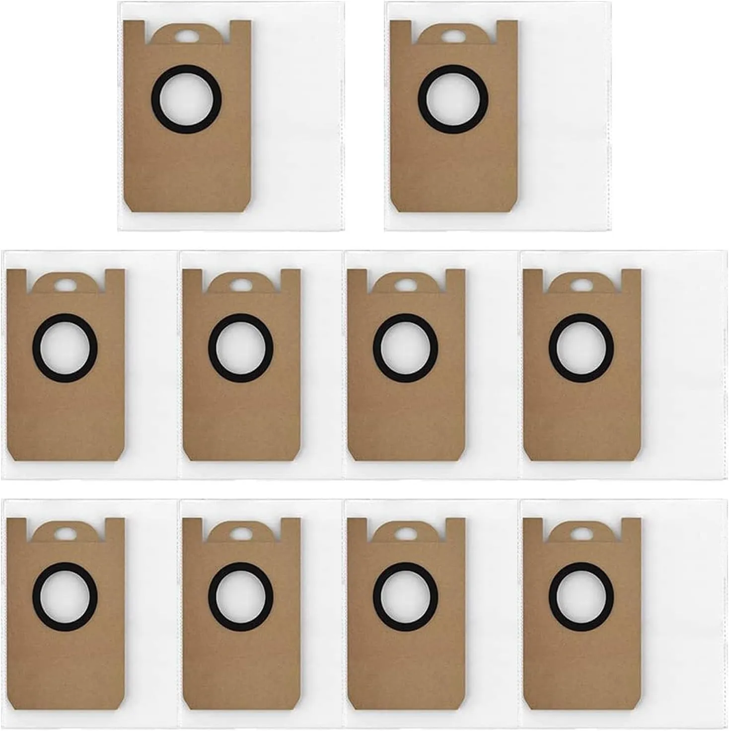 Replacement Dust Bags for iHome AutoVac Nova Self Empty iHRV14 / iHRV6 Robot Vacuum Include 10 Pack Vacuum Bags