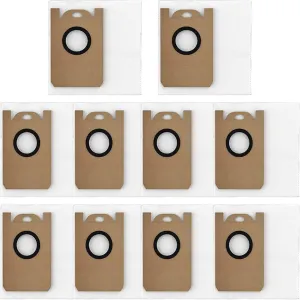 Replacement Dust Bags for iHome AutoVac Nova Self Empty iHRV14 / iHRV6 Robot Vacuum Include 10 Pack Vacuum Bags