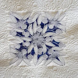 Reverse Applique 2 - Gum Blossoms and Nuts.