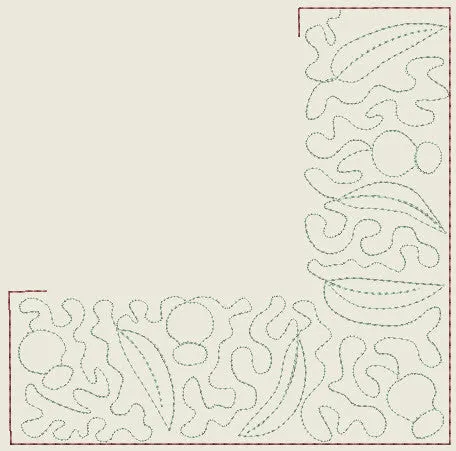 Reverse Applique 2 - Gum Blossoms and Nuts.