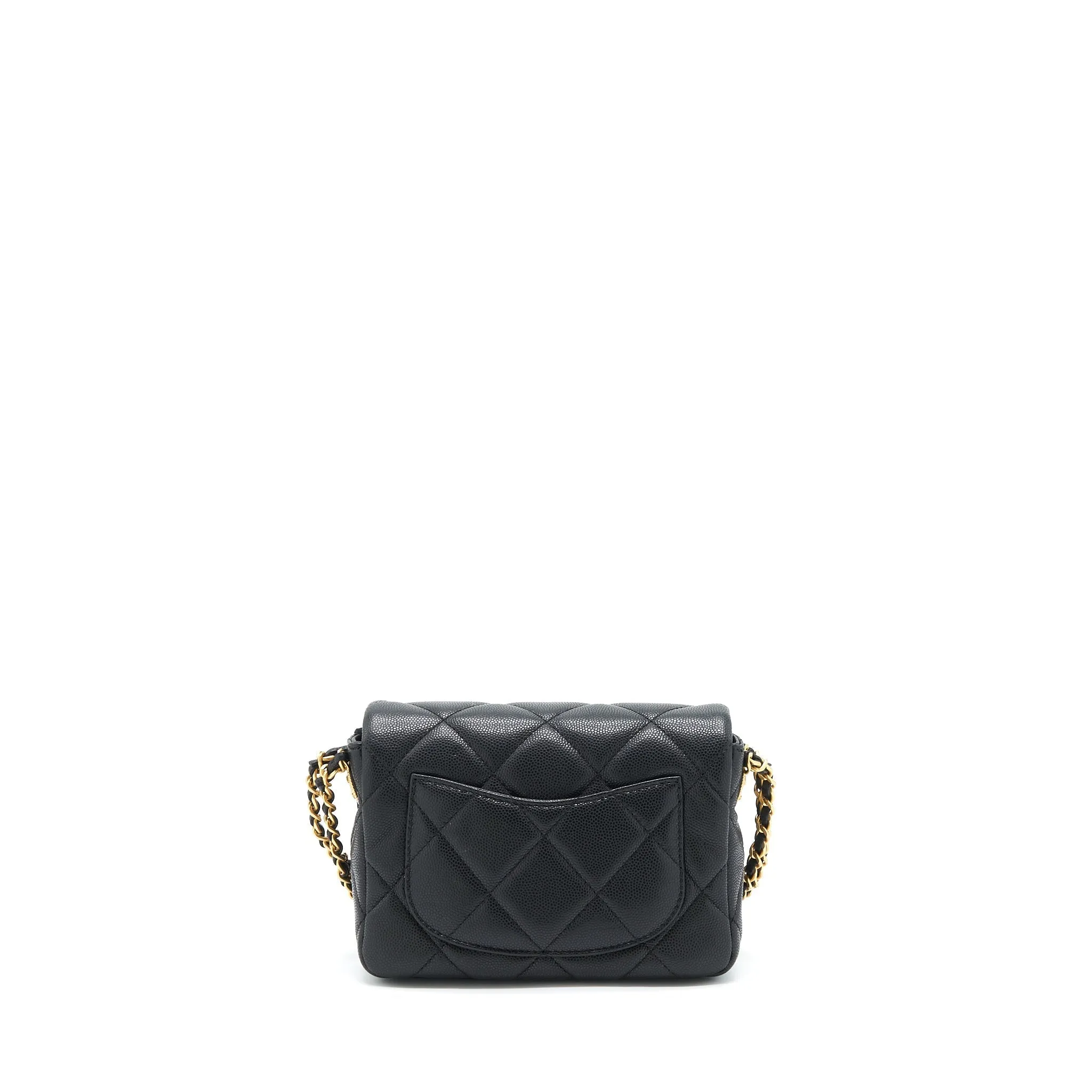 Robust  22A Chanel Small Bag Caviar Brushed (Microchip) Black Flap Positive testimonials