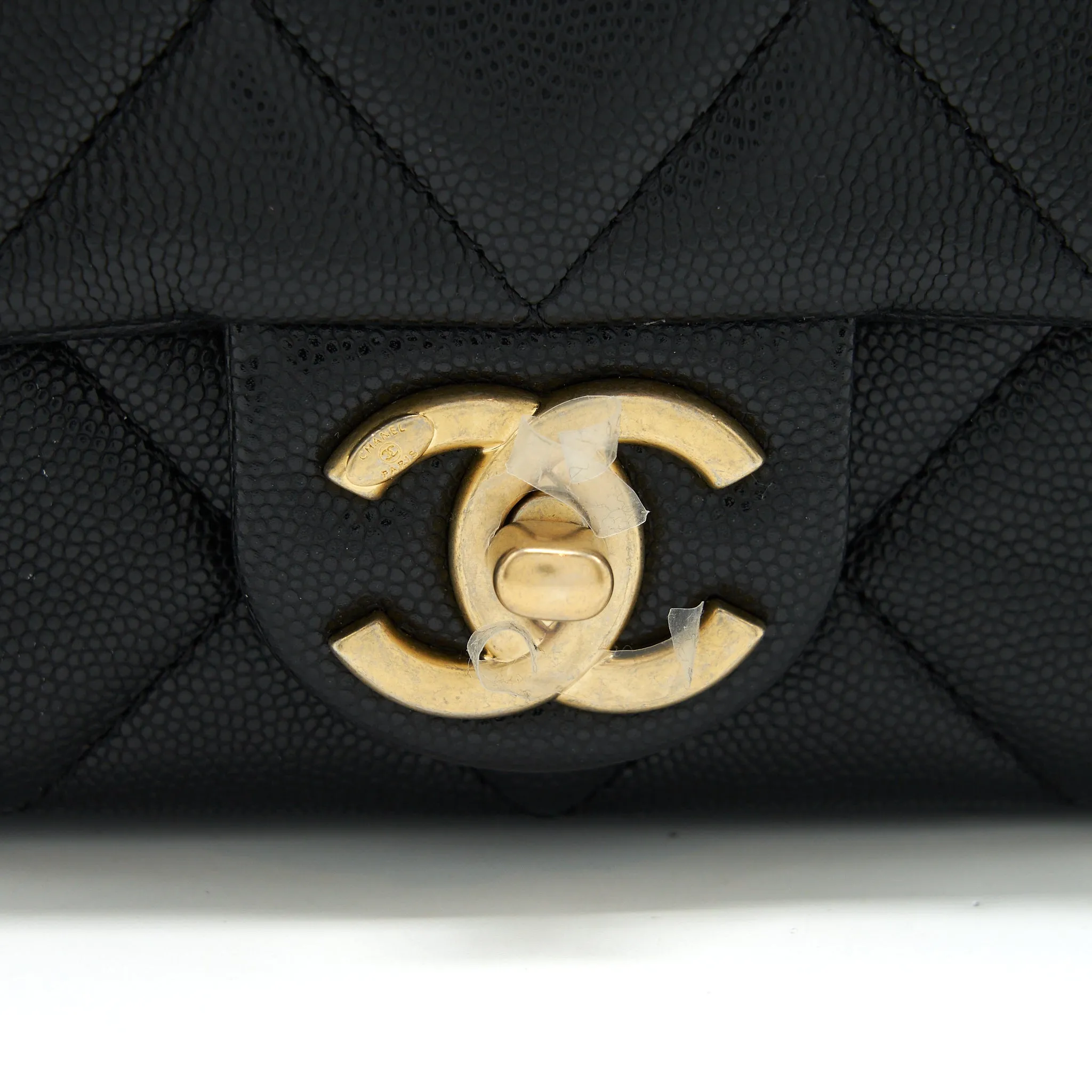 Robust  22A Chanel Small Bag Caviar Brushed (Microchip) Black Flap Positive testimonials