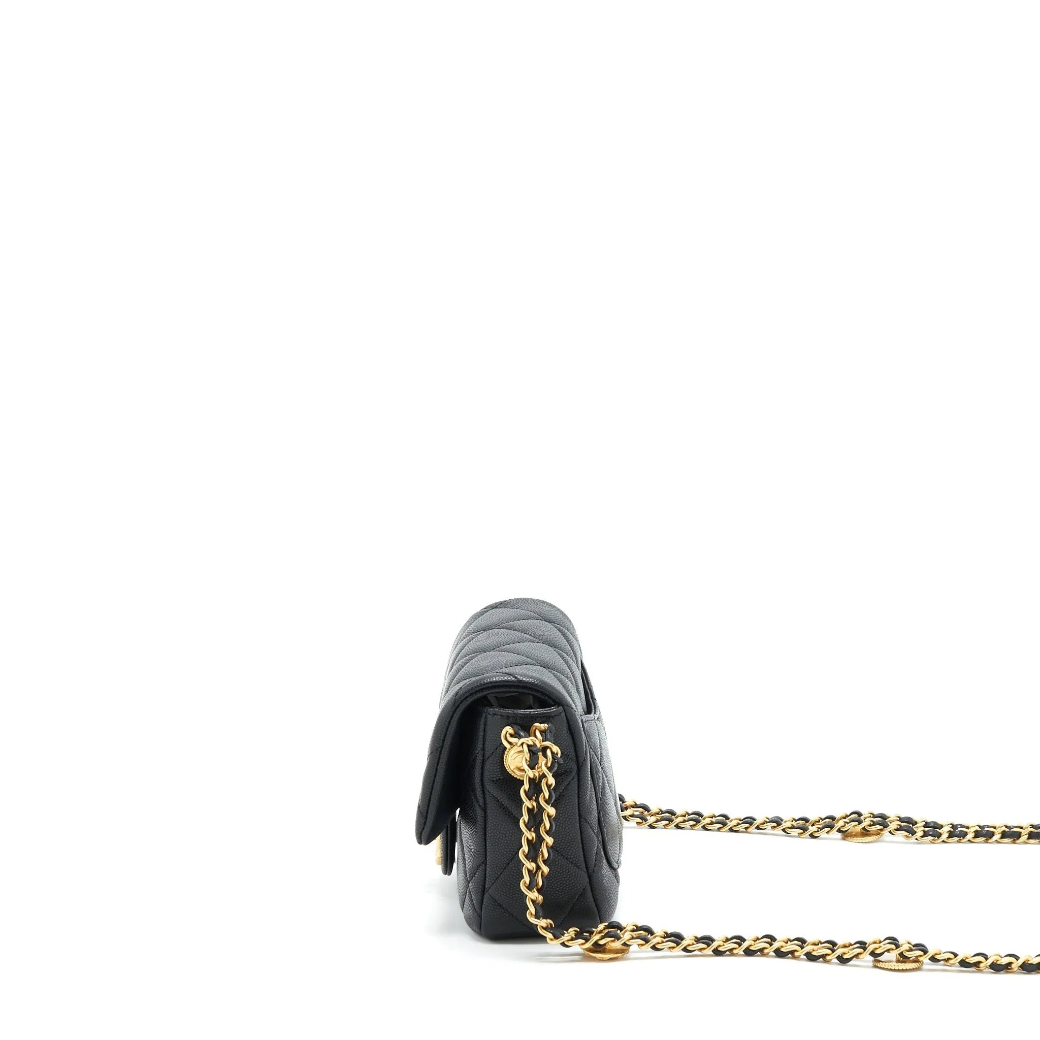 Robust  22A Chanel Small Bag Caviar Brushed (Microchip) Black Flap Positive testimonials