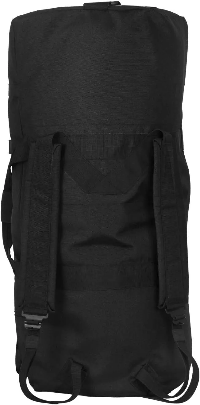 Rothco Enhanced Duffle Bag with Backpack Straps – Great for Travel, Camping, Sports, Gym, and More – 76L Storage Capacity – Black