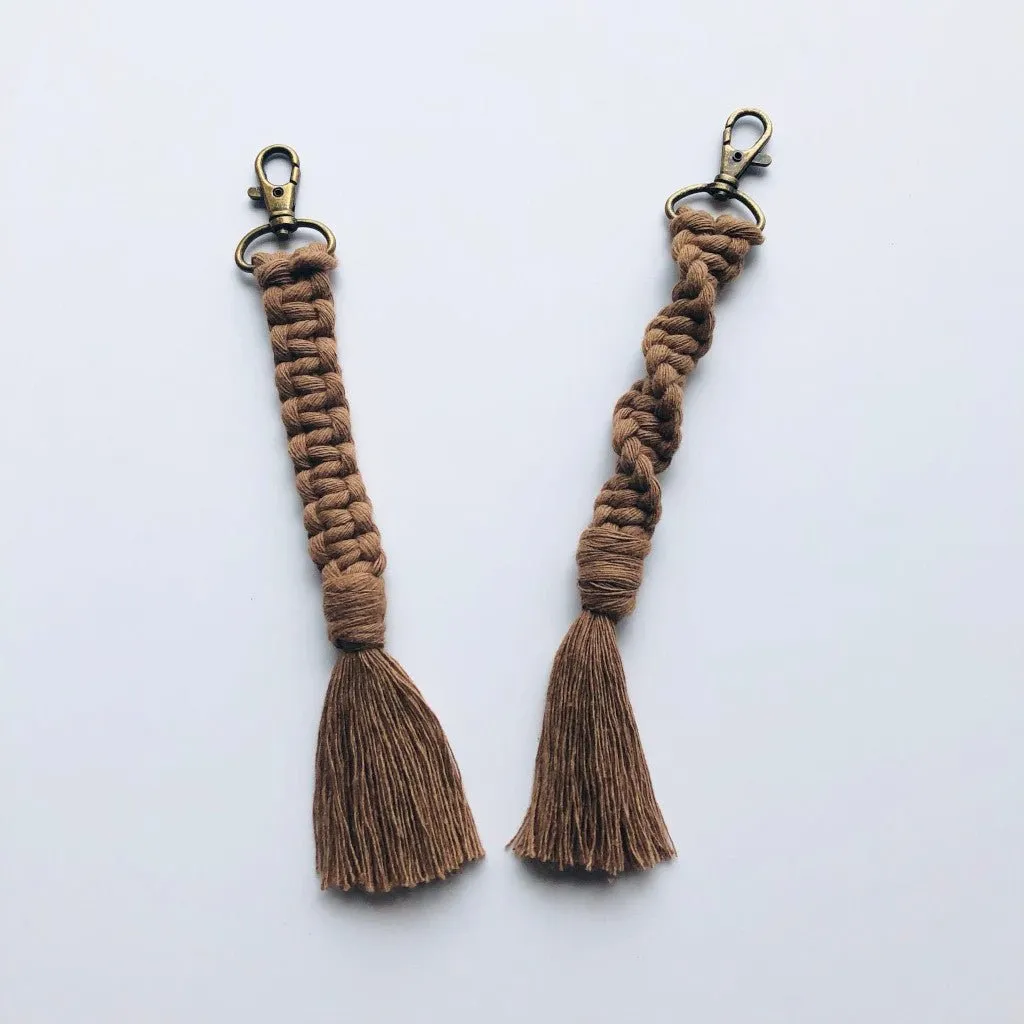 Roving Goddess DIY Macramé Keychain Kit